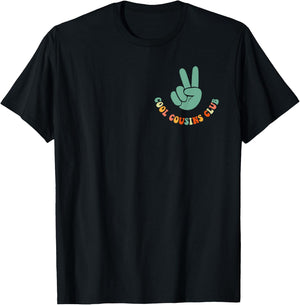 Cool Cousin Club Retro Cousin Matching Family Crew 2 Sided T-Shirt - T-Shirt | Black