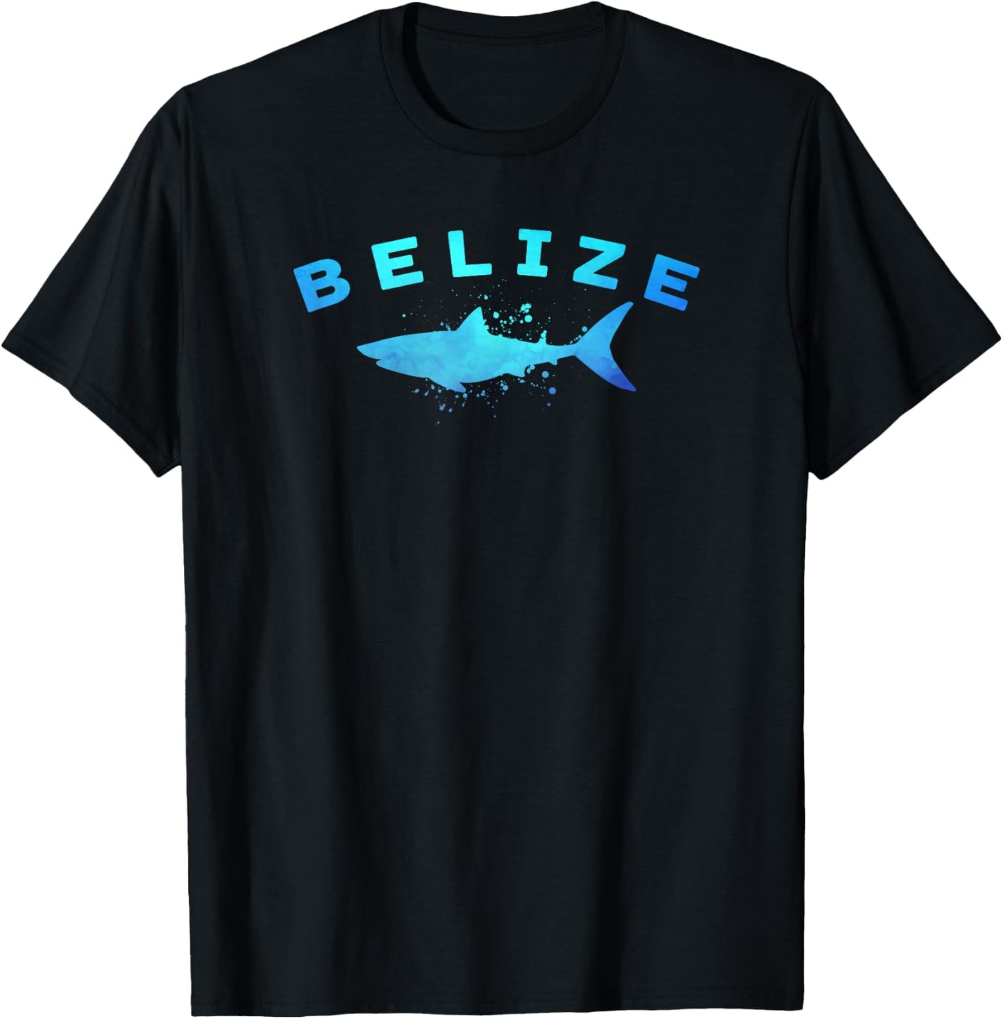 BELIZE Caribbean Beach Vacation Diving Trip Vintage Shark T-Shirt - T-Shirt | Black