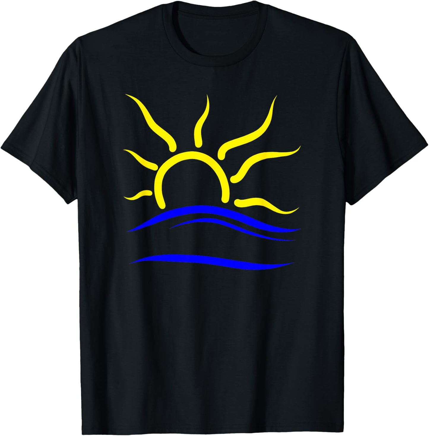 Naturist Symbol for Nudist Naturism | Universal Nudism Sun T-Shirt - T-Shirt | Black