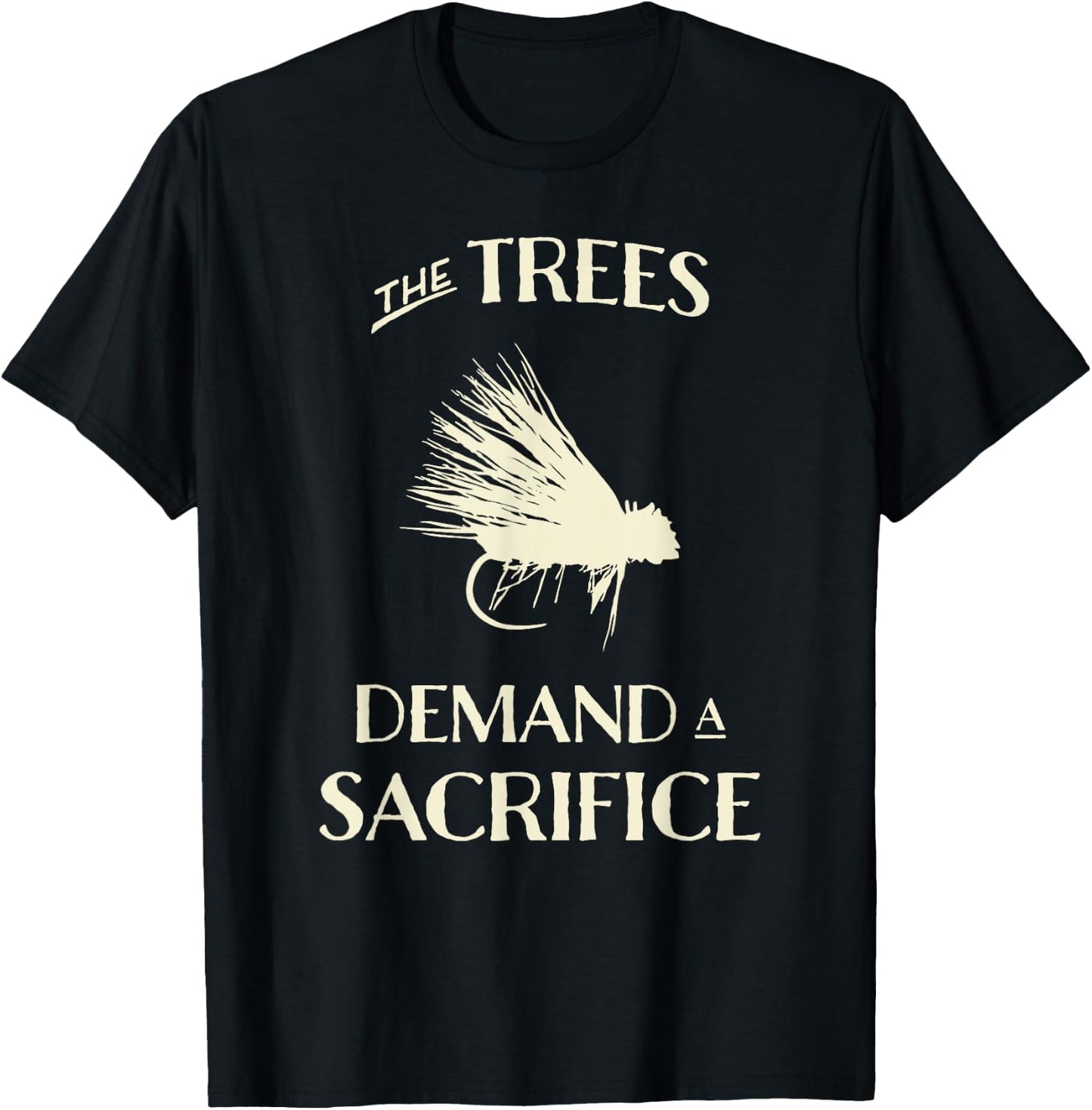 Fly Fishing for Trout Funny Fly Casting T-Shirt - T-Shirt | Black