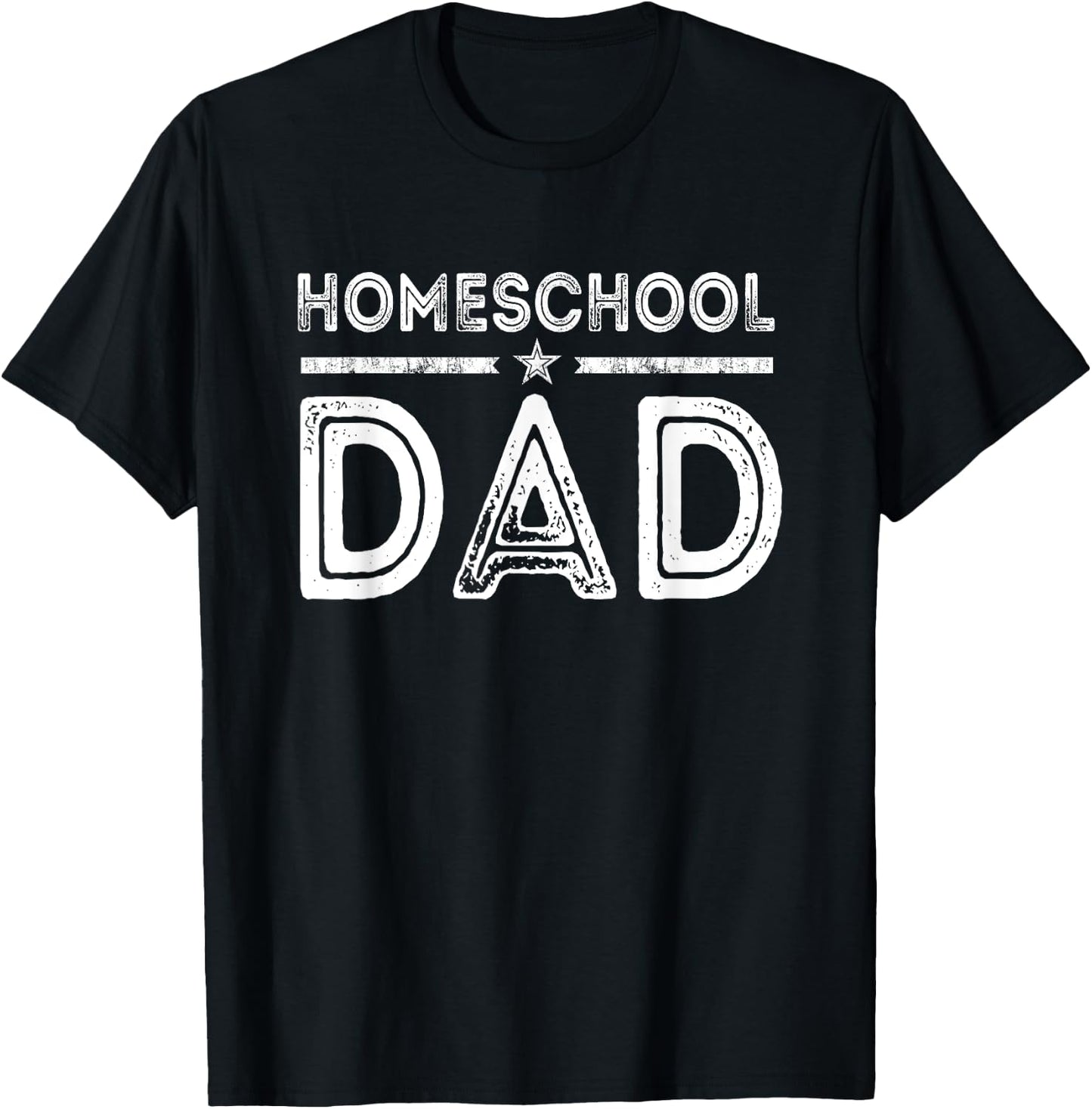 Proud Homeschool Dad back to School First Day of Homeschool T-Shirt - T-Shirt | Black