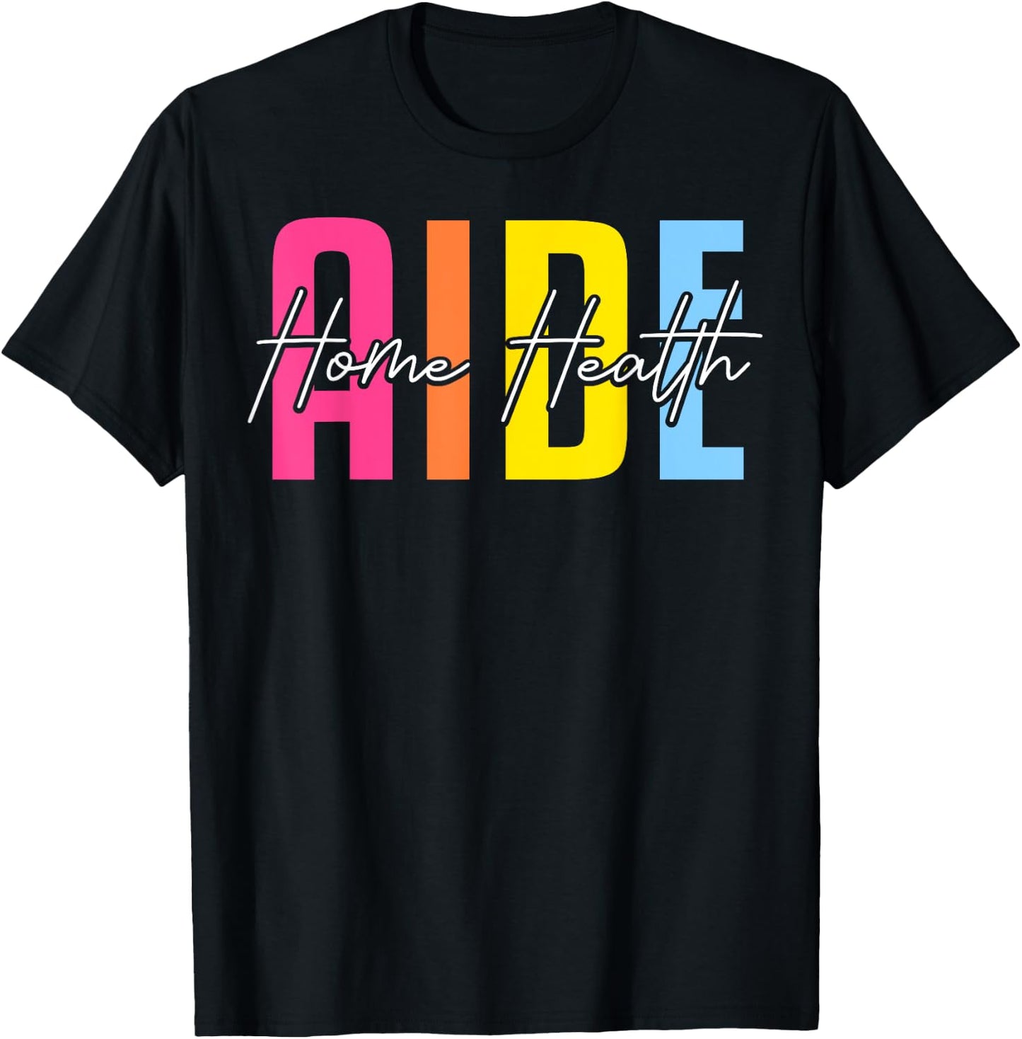 Cute Home Health Aide T-Shirt - T-Shirt | Black