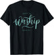 Made to Worship Scripture Christian Psalm 95:1 Bible T-Shirt - T-Shirt | Black
