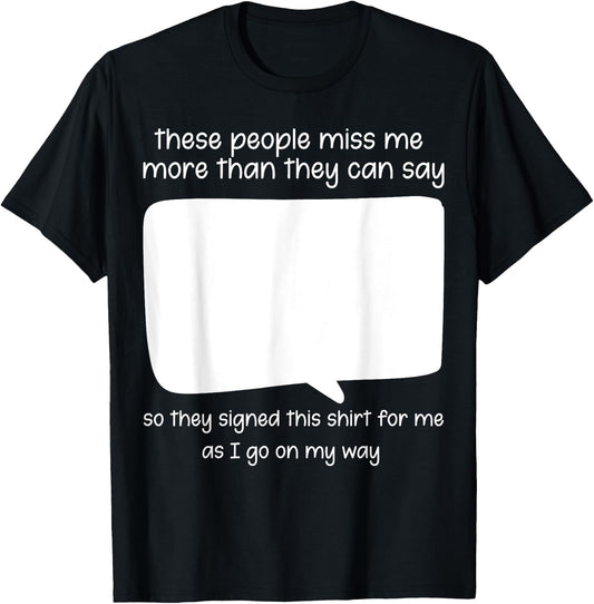 Farewell Coworker Friend Going Away Funny Coworker Leaving T-Shirt - T-Shirt | Black