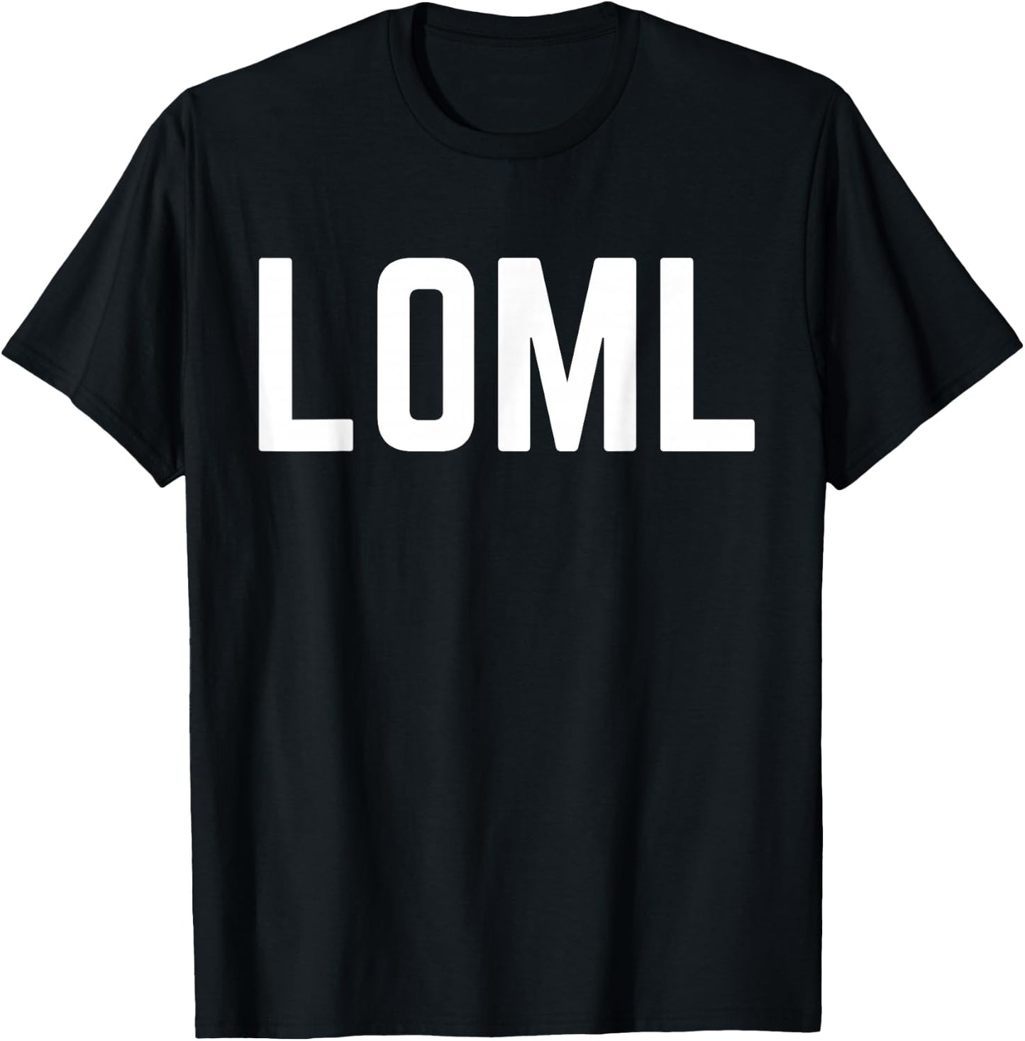 LOML Cute Couples Date, Valentines and Anniversary T-Shirt - T-Shirt | Black