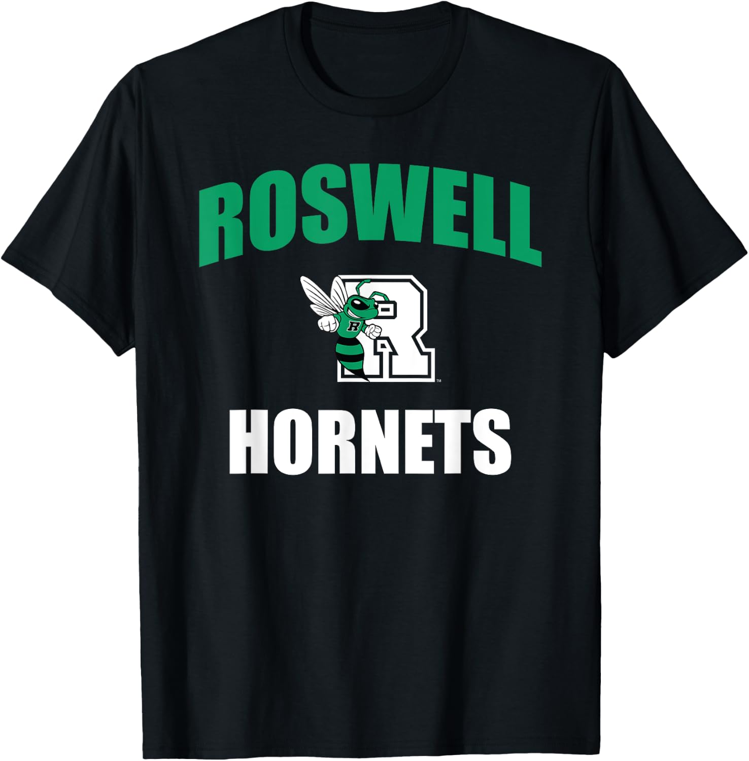 Roswell High School Hornets T-Shirt - T-Shirt | Black