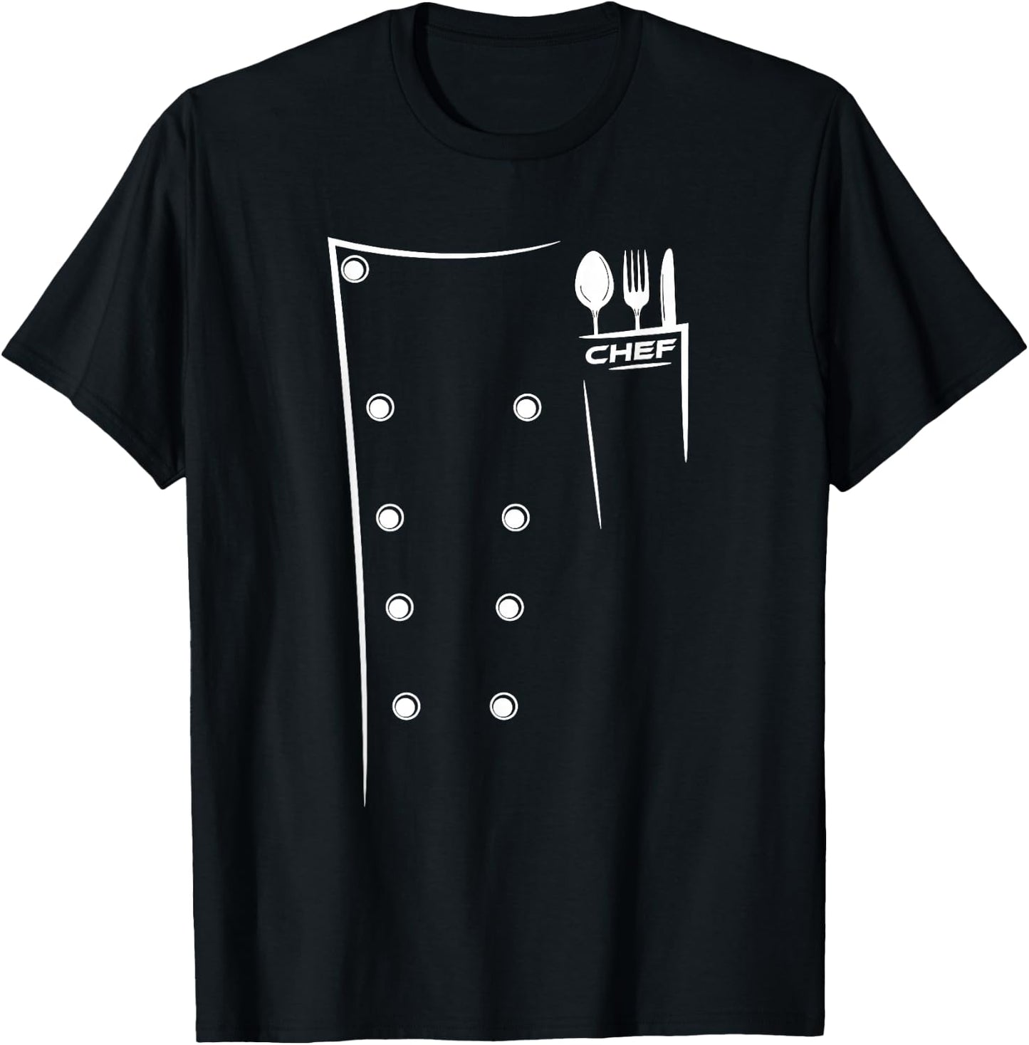 Kitchen Utensils Design Chef Culinary Outfit T-Shirt - T-Shirt | Black