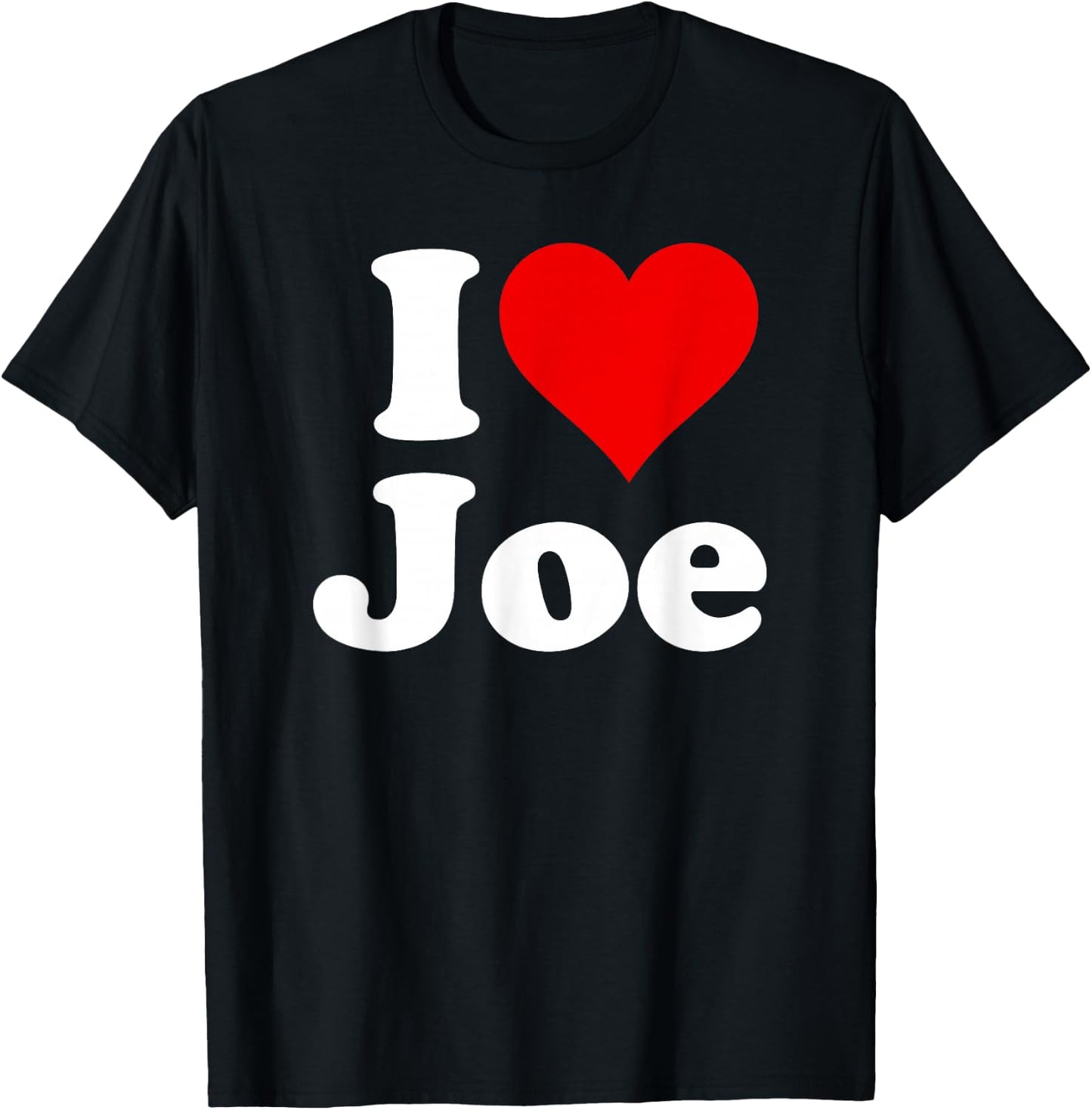 I Heart Love Joe Joseph T-Shirt - T-Shirt | Black