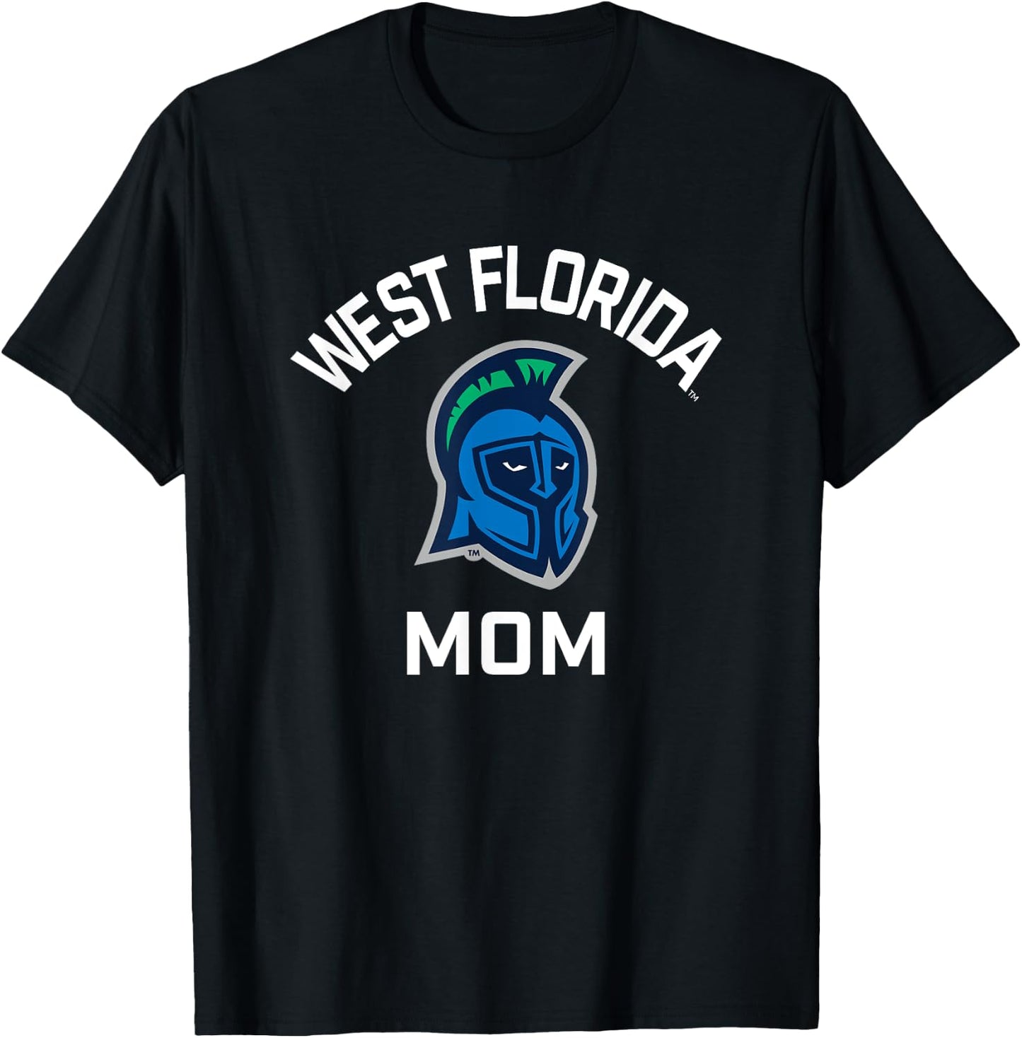 University of West Florida UWF Argonauts Arched Mom T-Shirt - T-Shirt | Black