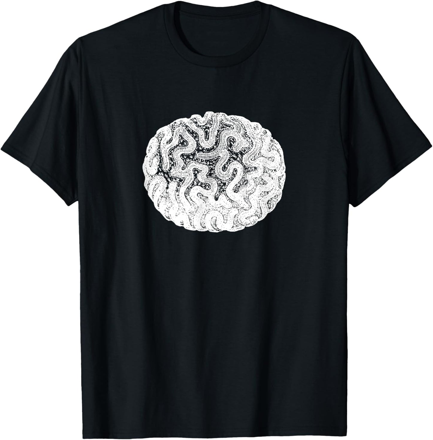 Brain Coral Ocean Marine Benthic Coral Reef T-Shirt - T-Shirt | Black