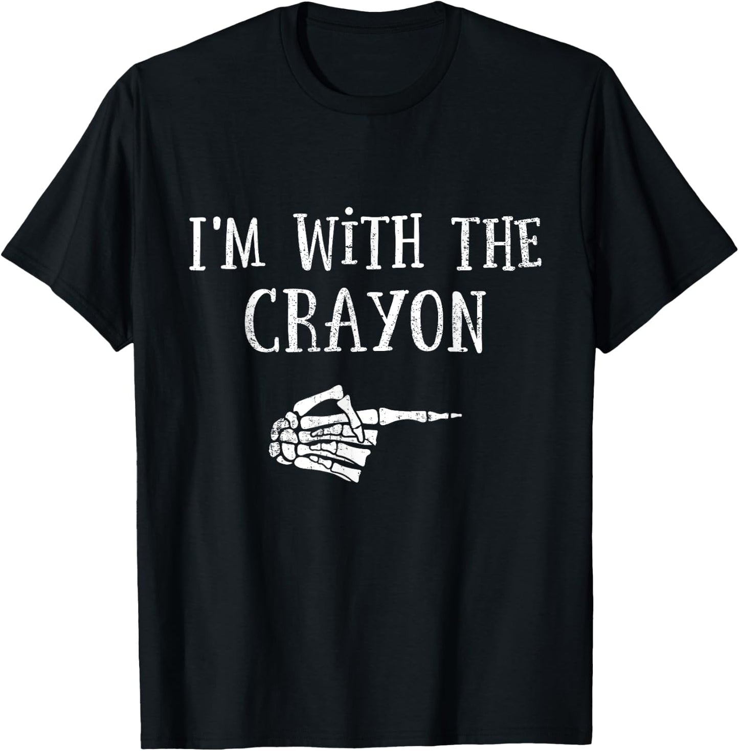 Im with the crayon matching partner couple costume halloween T-Shirt - T-Shirt | Black