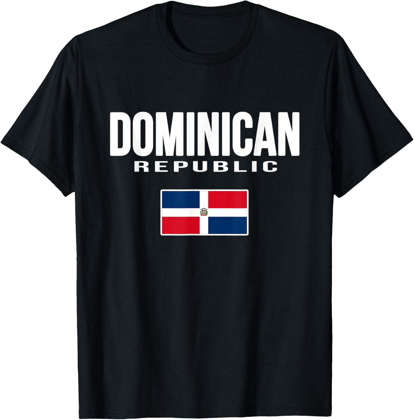 Dominican Republic Flag Republica Dominicana Souvenir T-Shirt - T-Shirt | Black