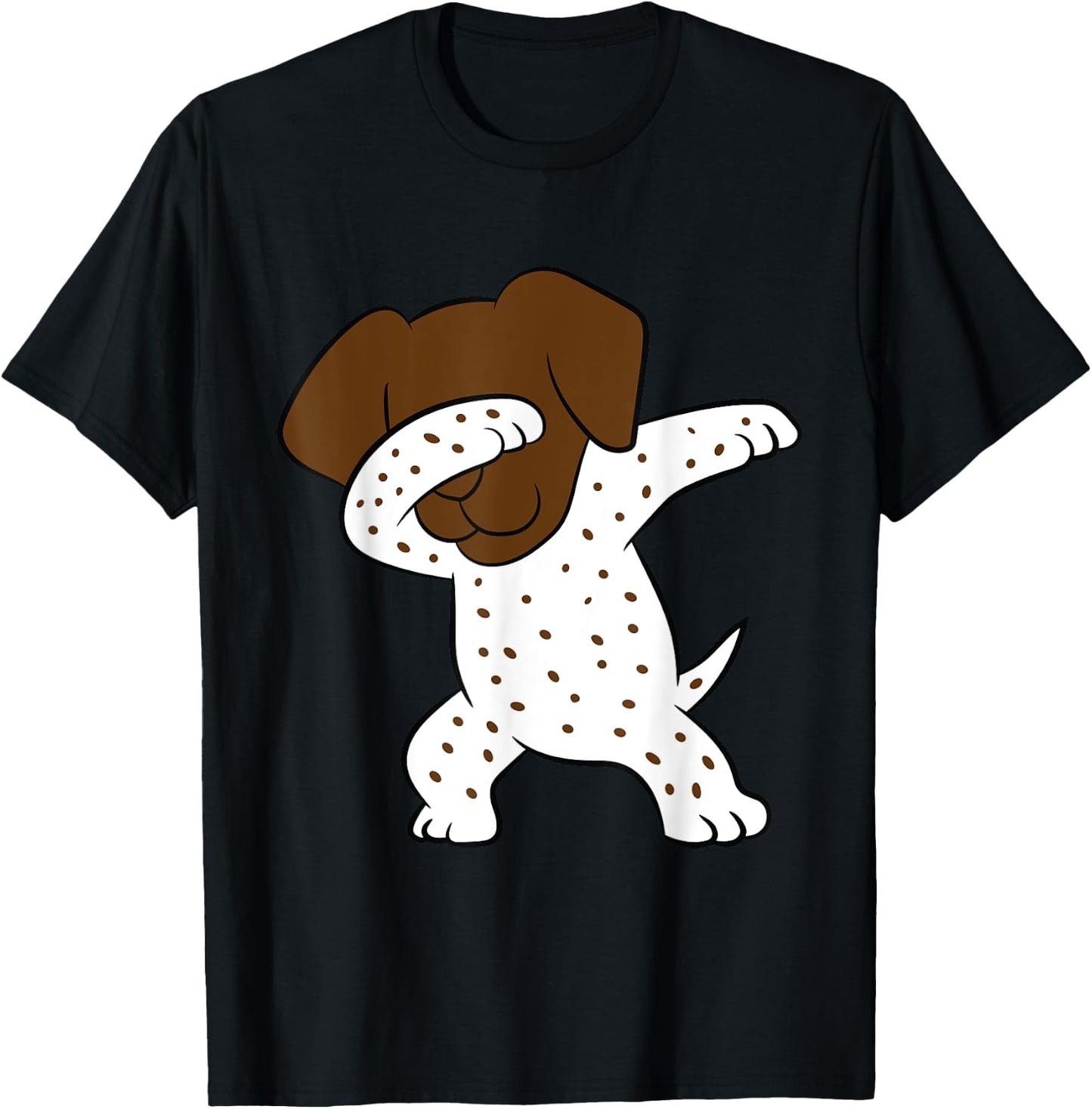 Dabbing German Shorthaired Pointer Cute Dabbing GSP Dog T-Shirt - T-Shirt | Black