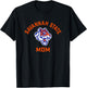 Savannah State University SSU Tigers Arched Mom T-Shirt - T-Shirt | Black
