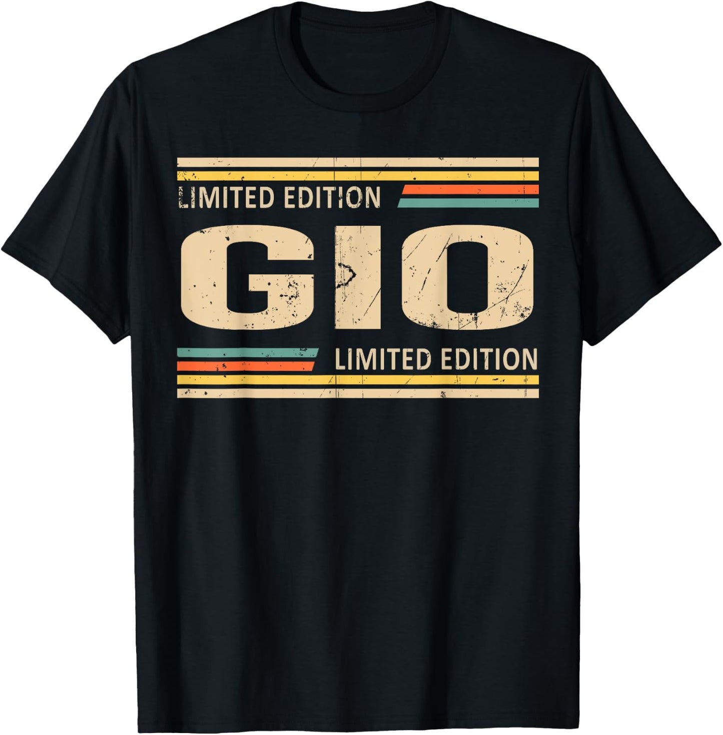 GIO Limited Edition Shirt GIO Name Personalized T-Shirt - T-Shirt | Black