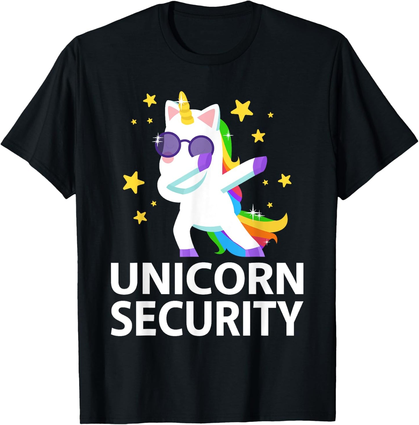 Unicorn Headband Adult Unicorn Onesie Unicorn Security T-Shirt - T-Shirt | Black