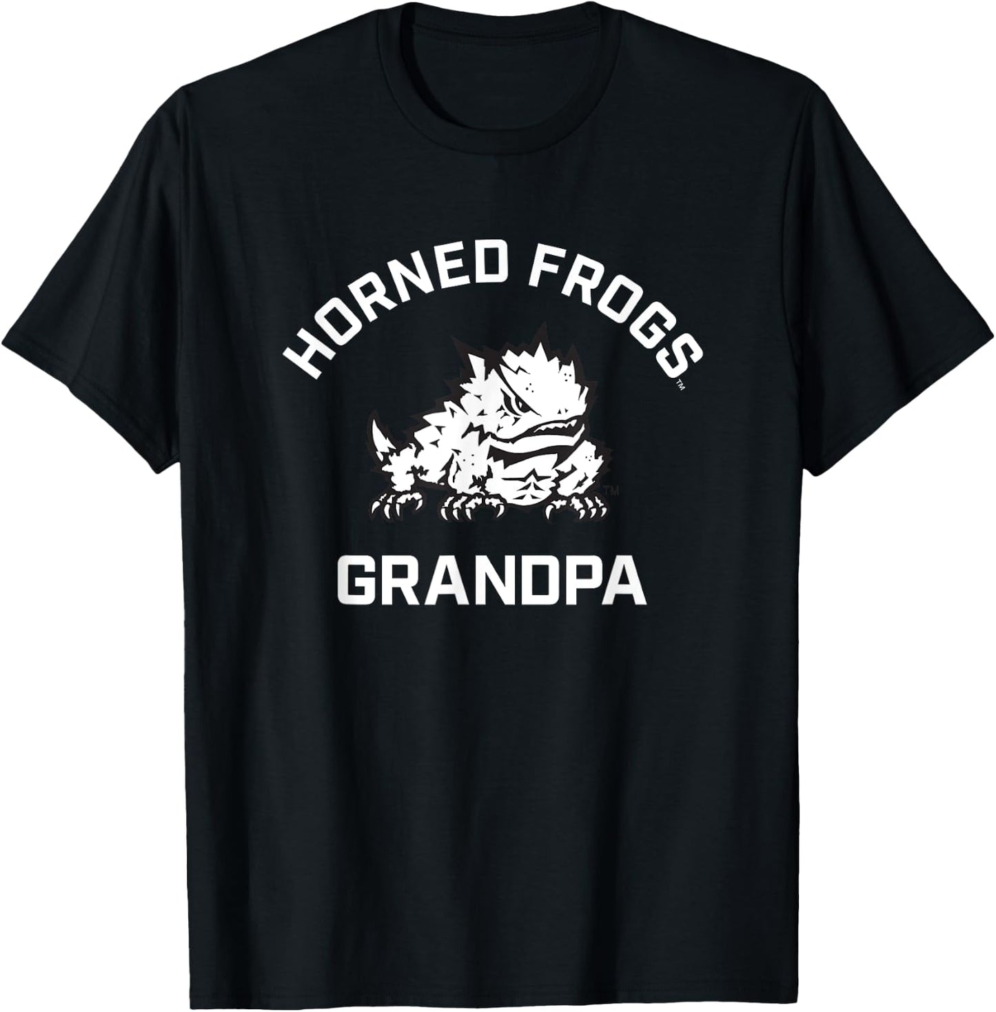 TCU Horned Frogs Arched Grandpa T-Shirt - T-Shirt | Black