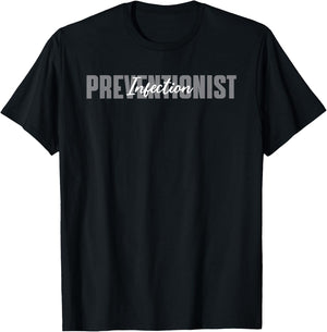 Infection Preventionist Typeset Apparel Hygiene Management T-Shirt - T-Shirt | Black