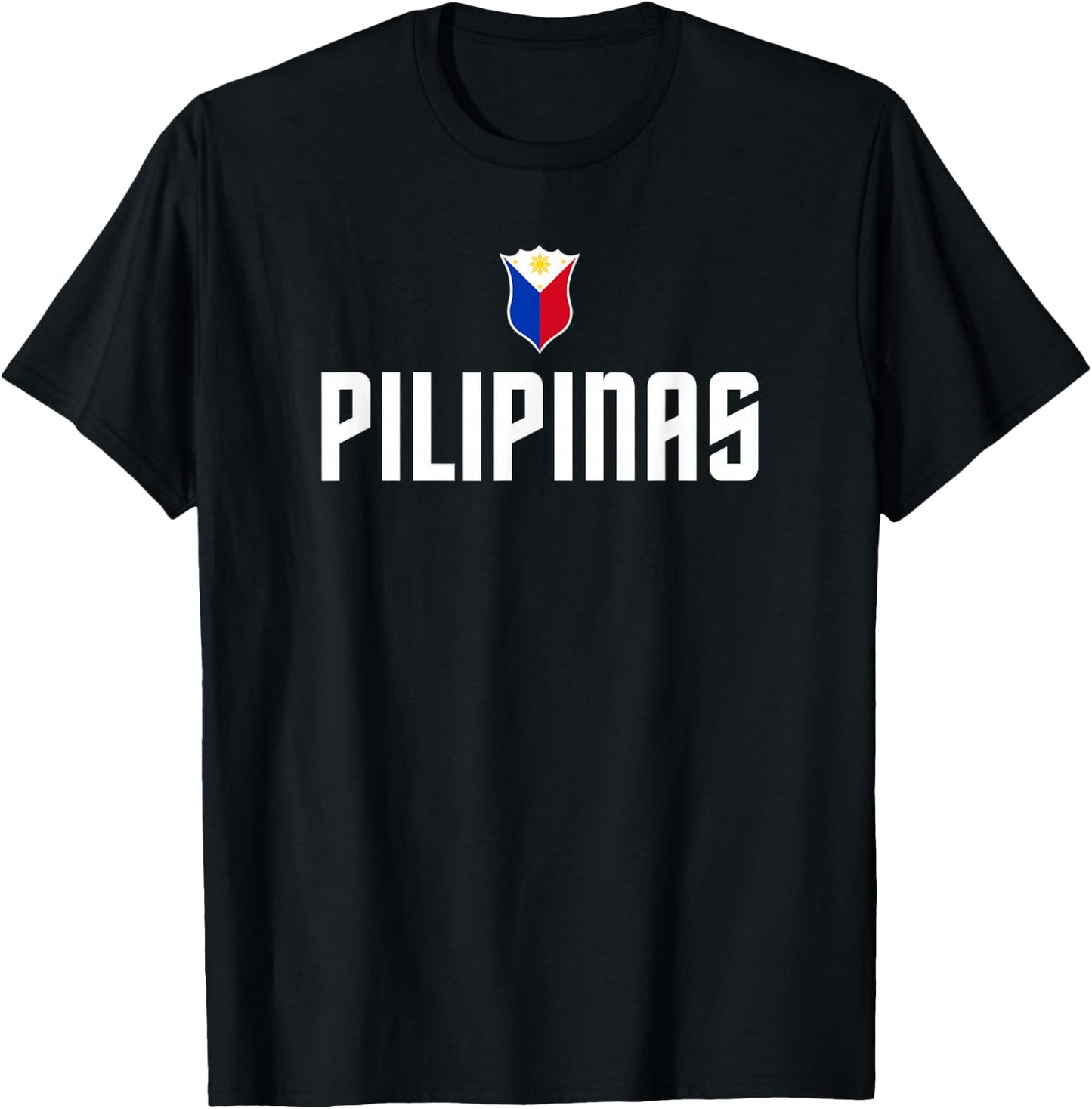 Pilipinas Basketball Wear, Gilas Philippines Casual Wear T-Shirt - T-Shirt | Black
