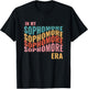 In My Sophomore Era High School 10th Grade Back to School T-Shirt - T-Shirt | Black
