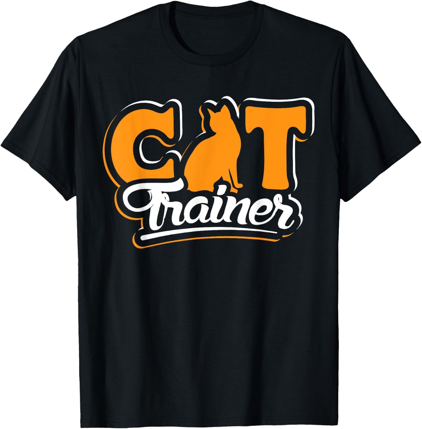 Cat Trainer design pet sitter and cat lover T-Shirt - T-Shirt | Black