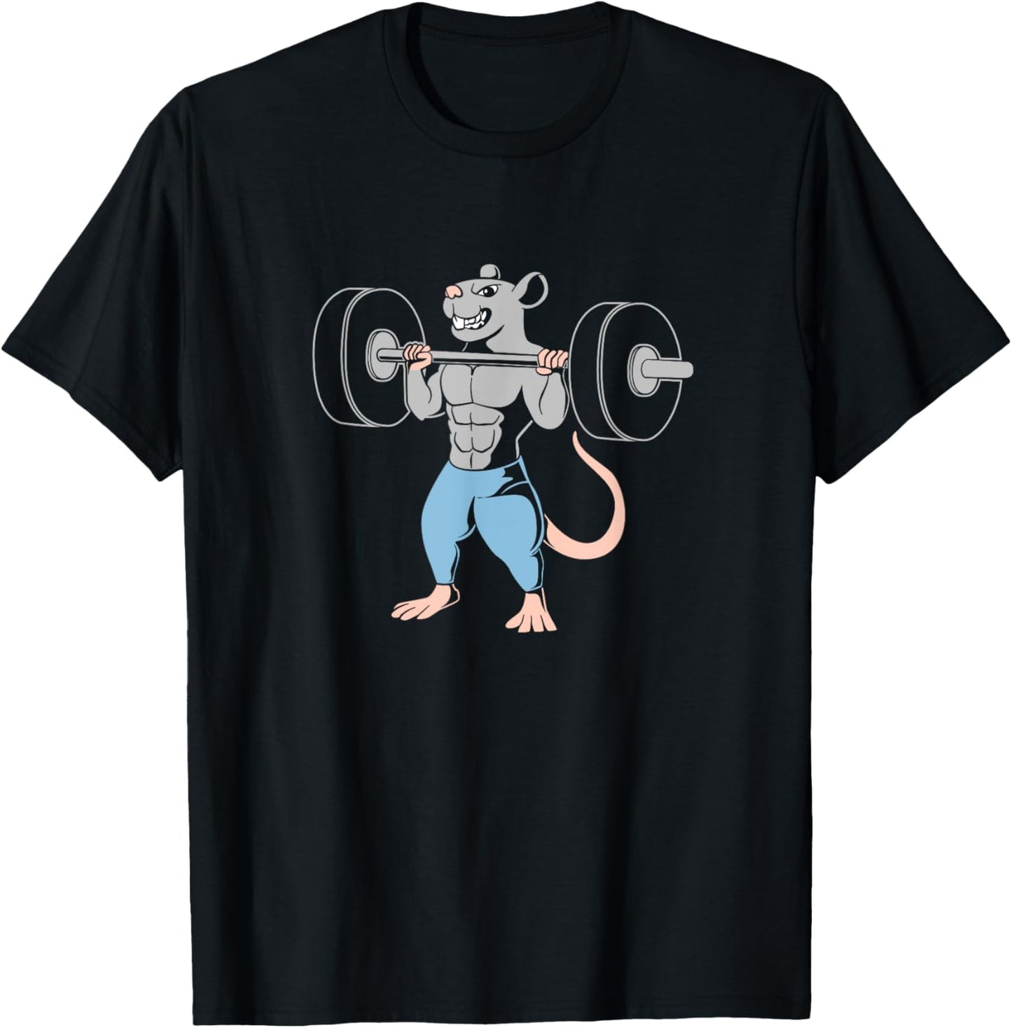Weightlifting Gym Lover Funny Gym Rat T-Shirt - T-Shirt | Black
