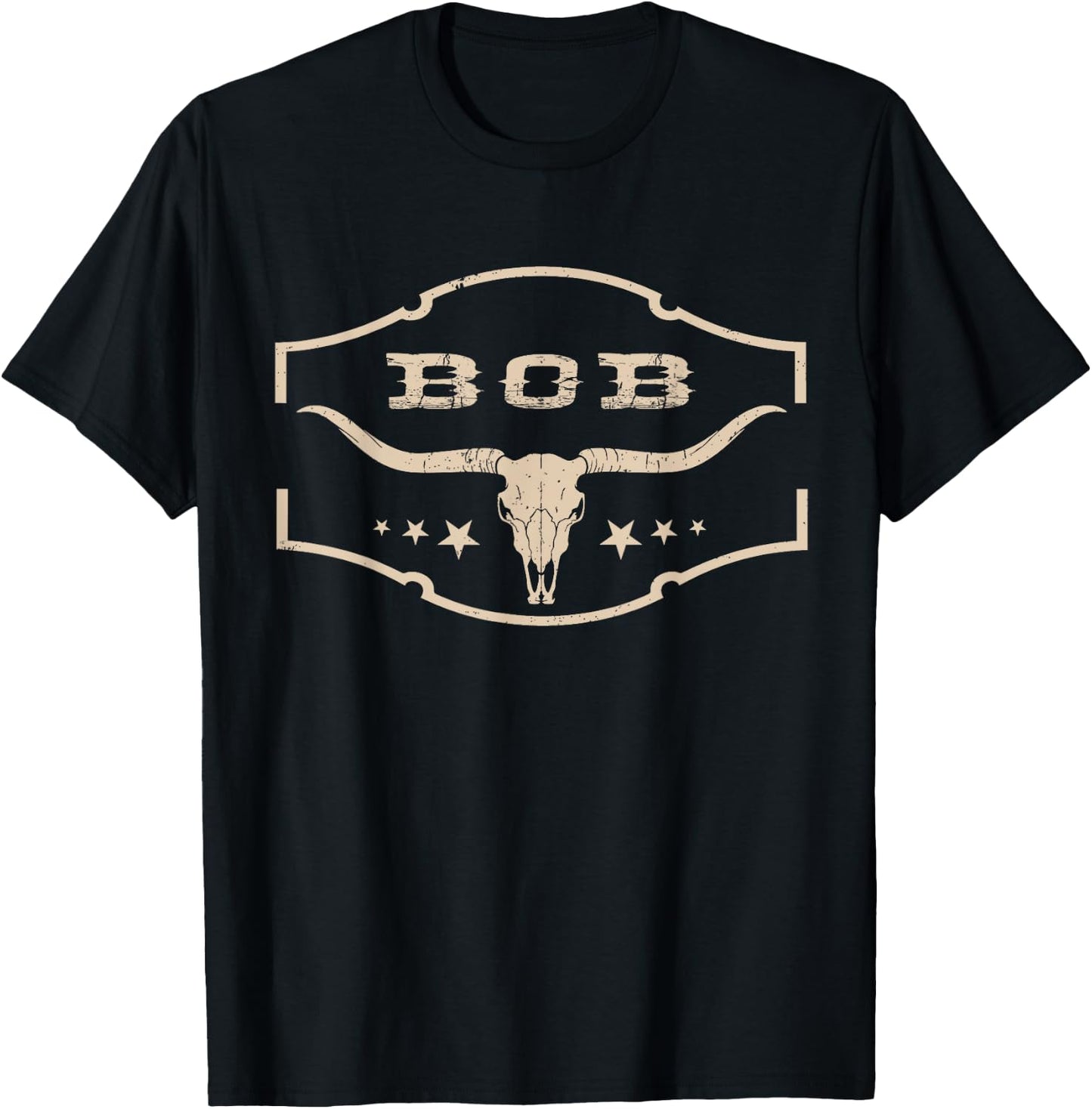 Classic Art Bob Last Name Adorable Apparel For Lovers Pride T-Shirt - T-Shirt | Black