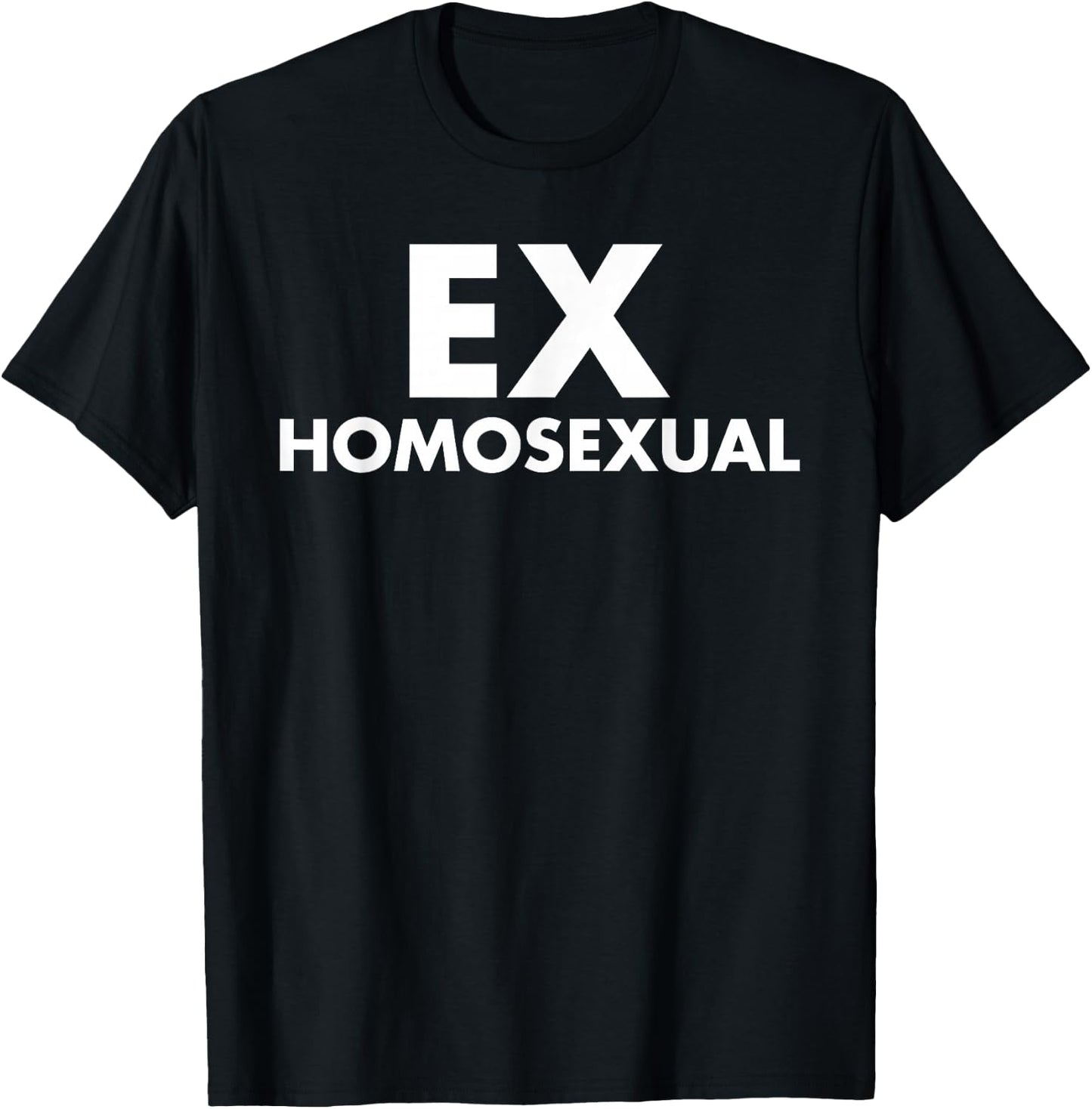 Ex Homosexual Funny LGBT Pride Month T-Shirt - T-Shirt | Black