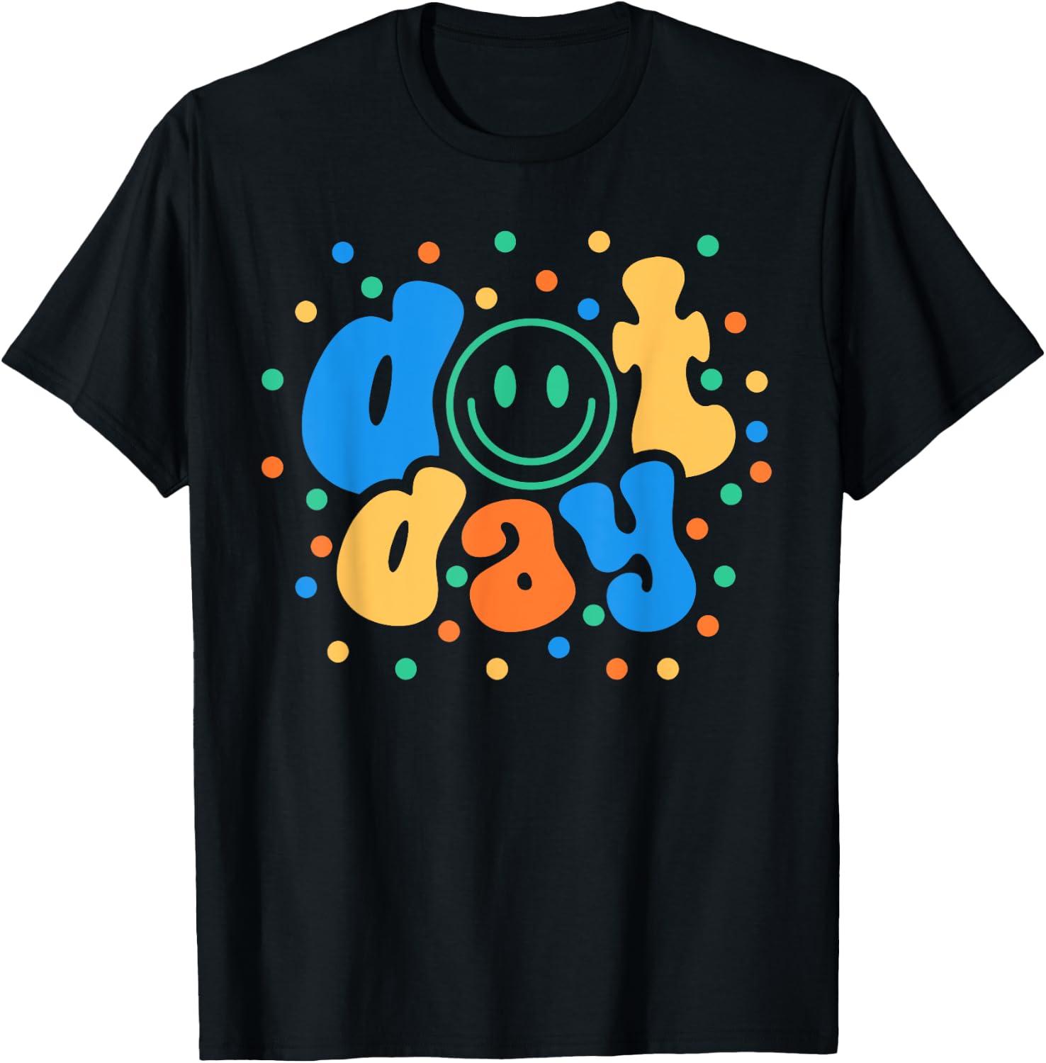 Happy Dot Day 2024 Teachers Students Kids T-Shirt - T-Shirt | Black
