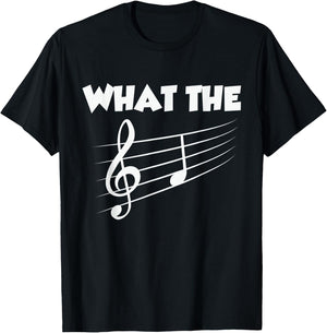What The F Music T-Shirt - T-Shirt | Black