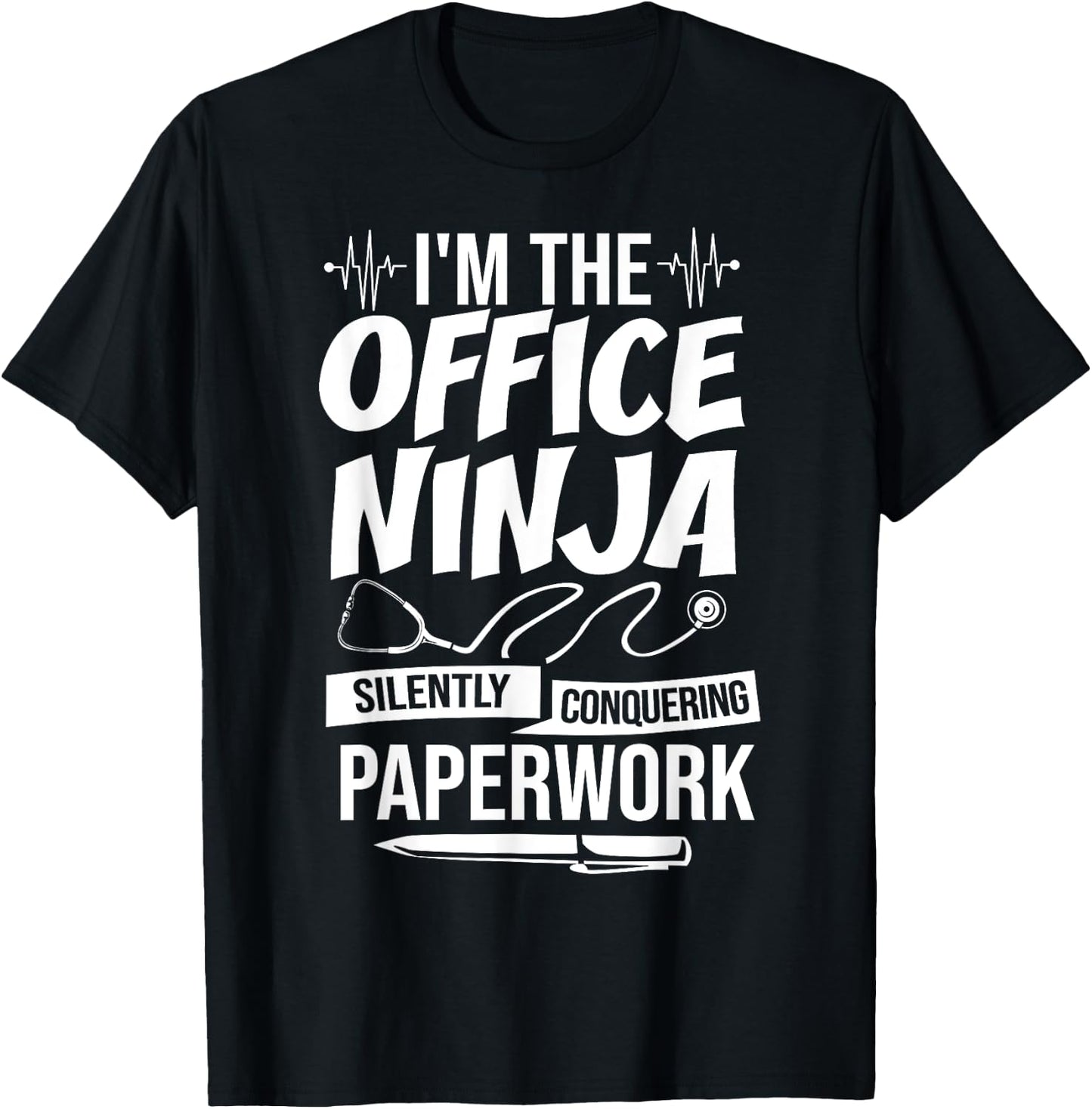 Medical Administration Medical Administrative Assistant T-Shirt - T-Shirt | Black