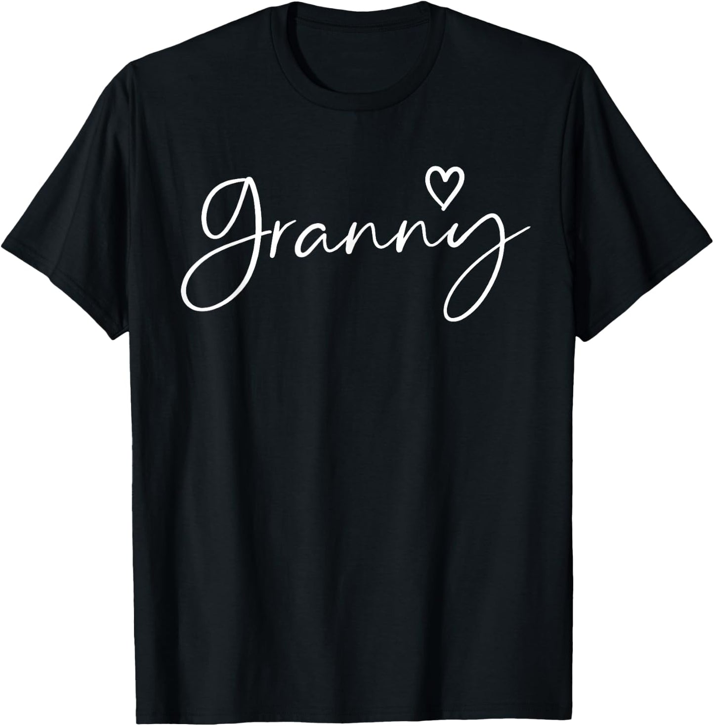 Granny Gifts Grandma Heart Mother's Day Granny T-Shirt - T-Shirt | Black