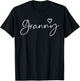 Granny Gifts Grandma Heart Mother's Day Granny T-Shirt - T-Shirt | Black