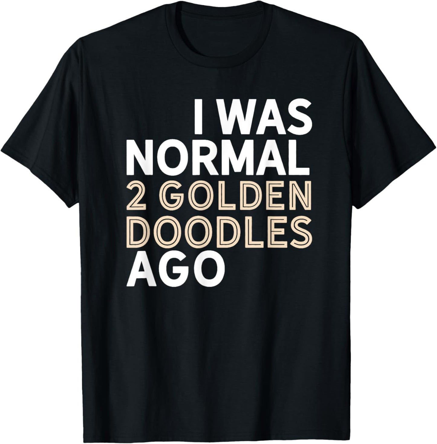 Goldendoodle Dad Shirt Funny Father's Day Doodle Multiple T-Shirt - T-Shirt | Black