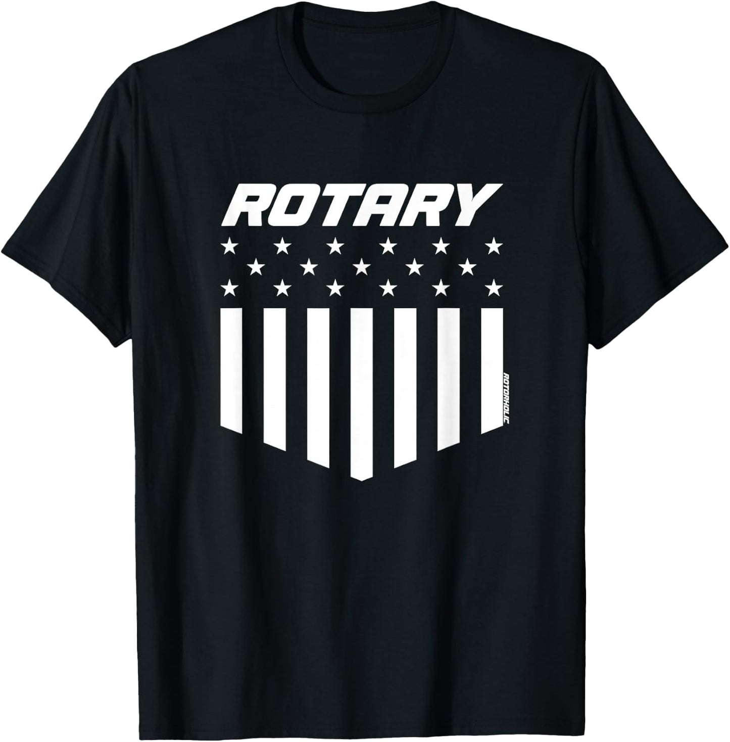 Rotary, American Flag T-Shirt - T-Shirt | Black