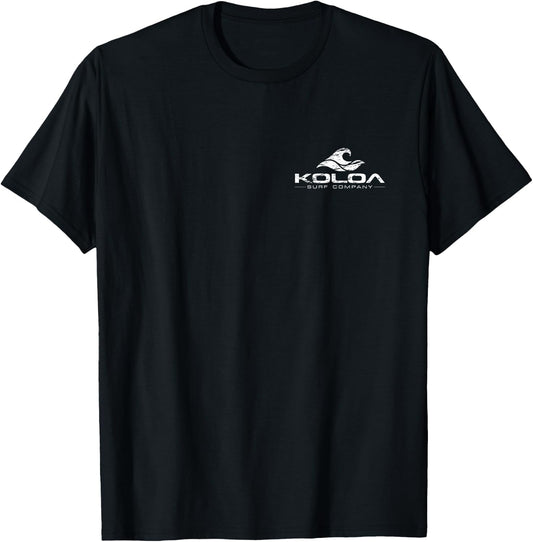 Koloa Surf Vintage White Wave Lightweight, Graphic T-Shirt - T-Shirt | Black