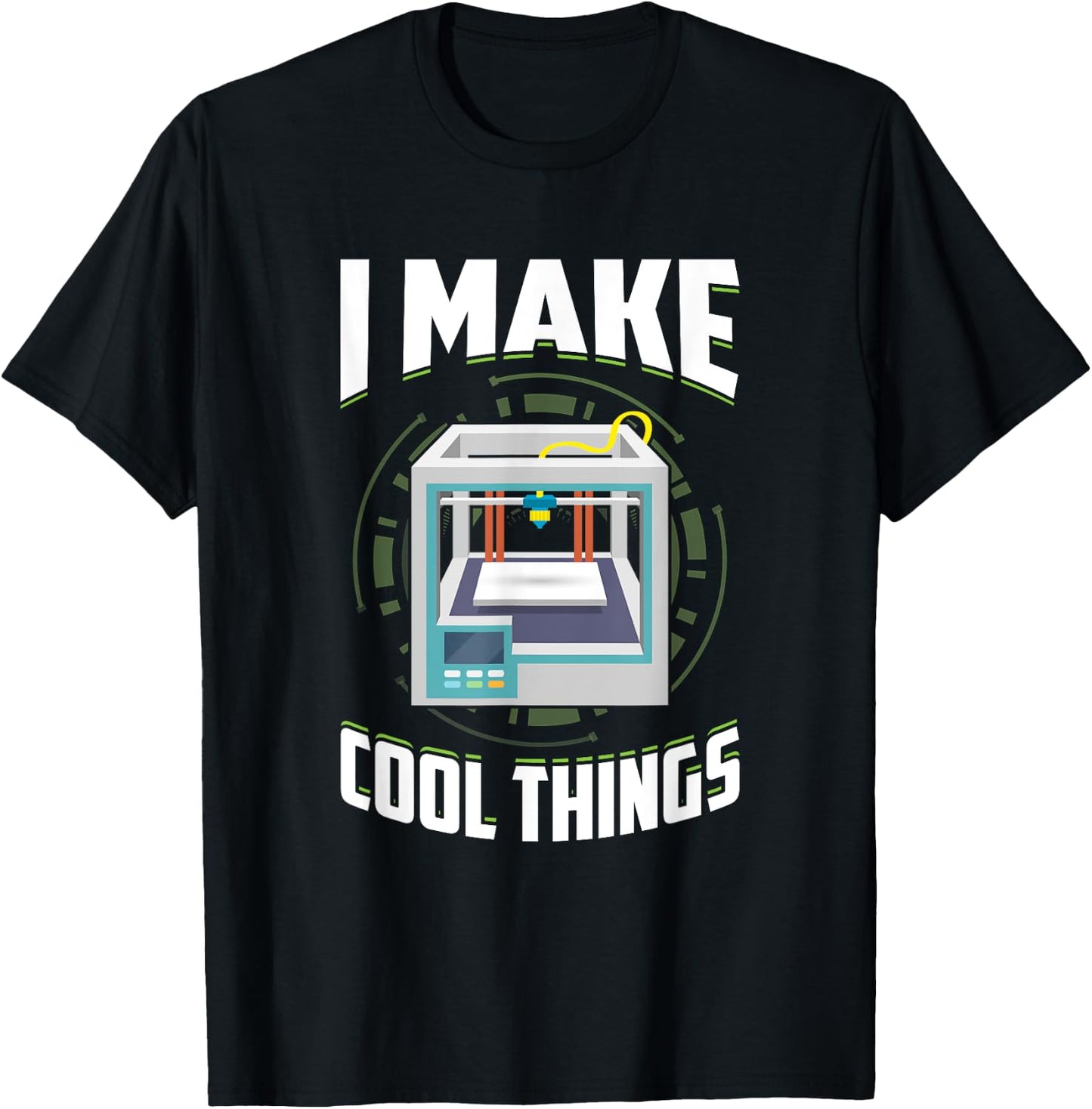 Filament Funny 3d Printing Make Cool Things 3d Print Machine T-Shirt - T-Shirt | Black