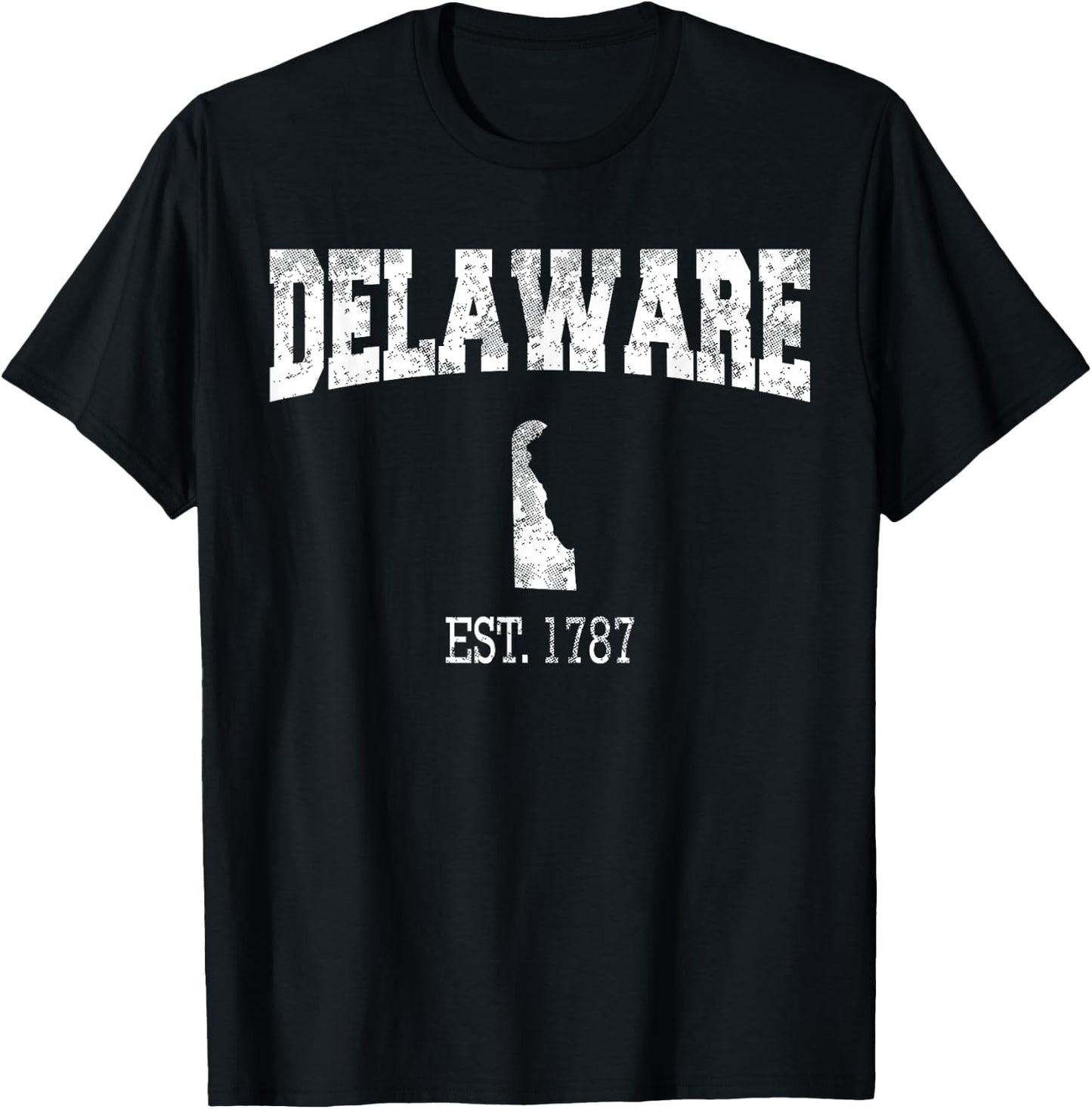 Delaware Vintage Sports Design DE T-Shirt - T-Shirt | Black