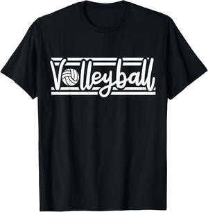 Volleyball for Girls Women T-Shirt - T-Shirt | Black