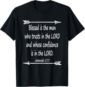 Fathers Day Bible Verse Christian Scripture T-Shirt - T-Shirt | Black