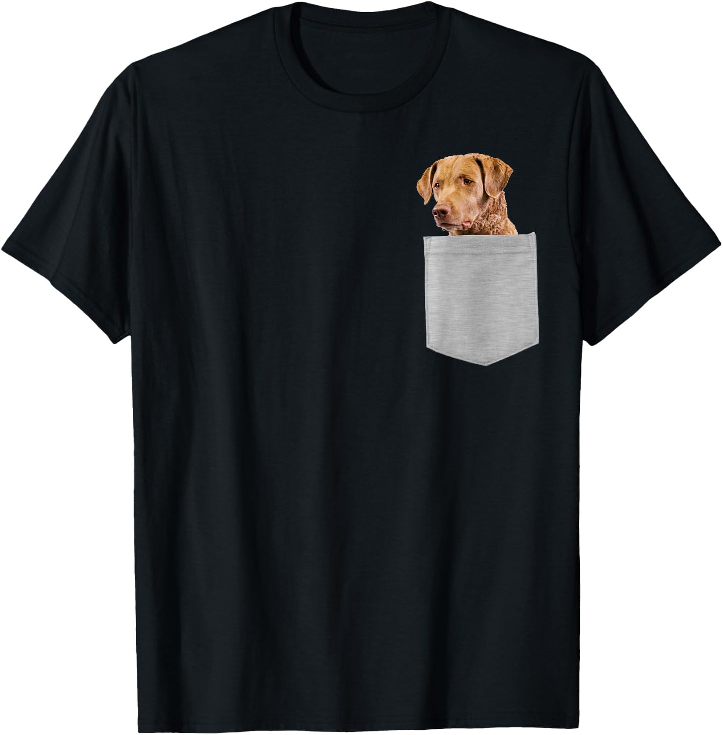 Dog in Your Pocket Chesapeake Bay Retriever T-Shirt - T-Shirt | Black