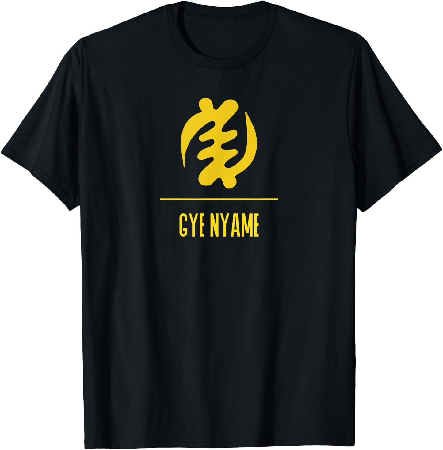 Adinkra Symbol | GYE NYAME Black Pride Graphic T-Shirt - T-Shirt | Black
