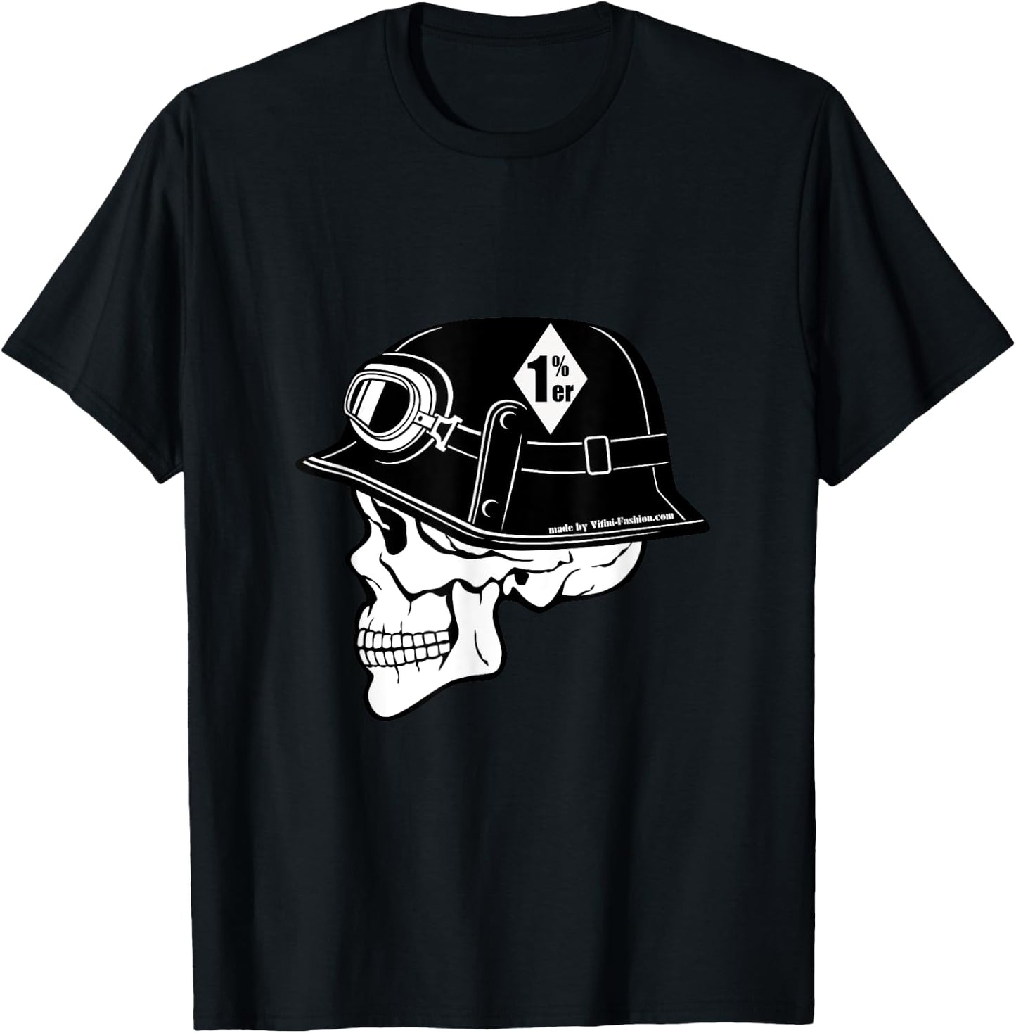 Diamond 1%, rocker, biker, motorcycle, 1 percent T-Shirt - T-Shirt | Black