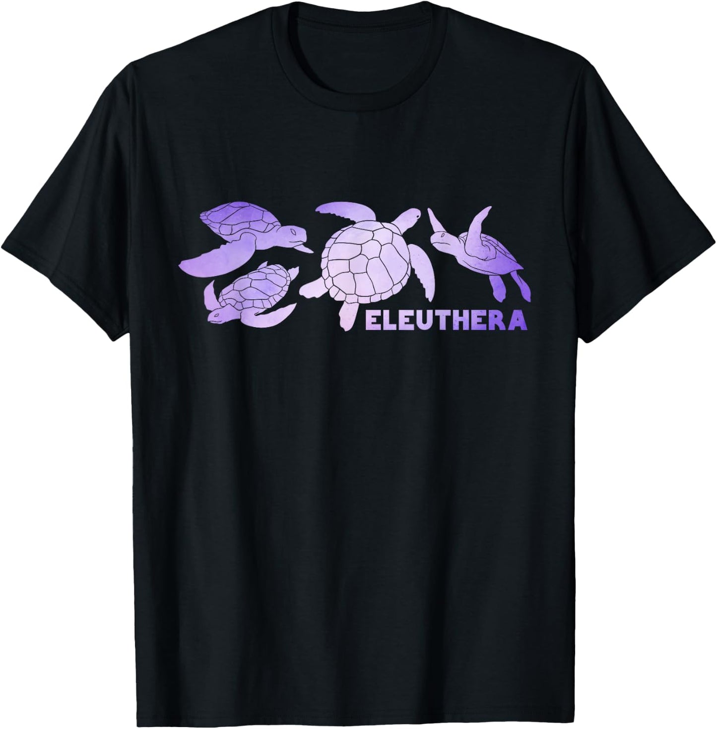 Eleuthera Sea Turtles Bahamas Beach Vacation T-Shirt - T-Shirt | Black