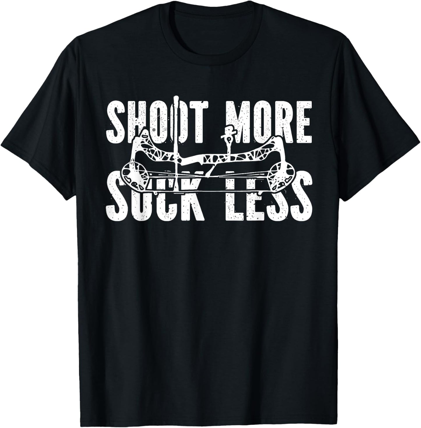 Shoot More Suck Less Hunter Funny Dad Husband T-Shirt - T-Shirt | Black