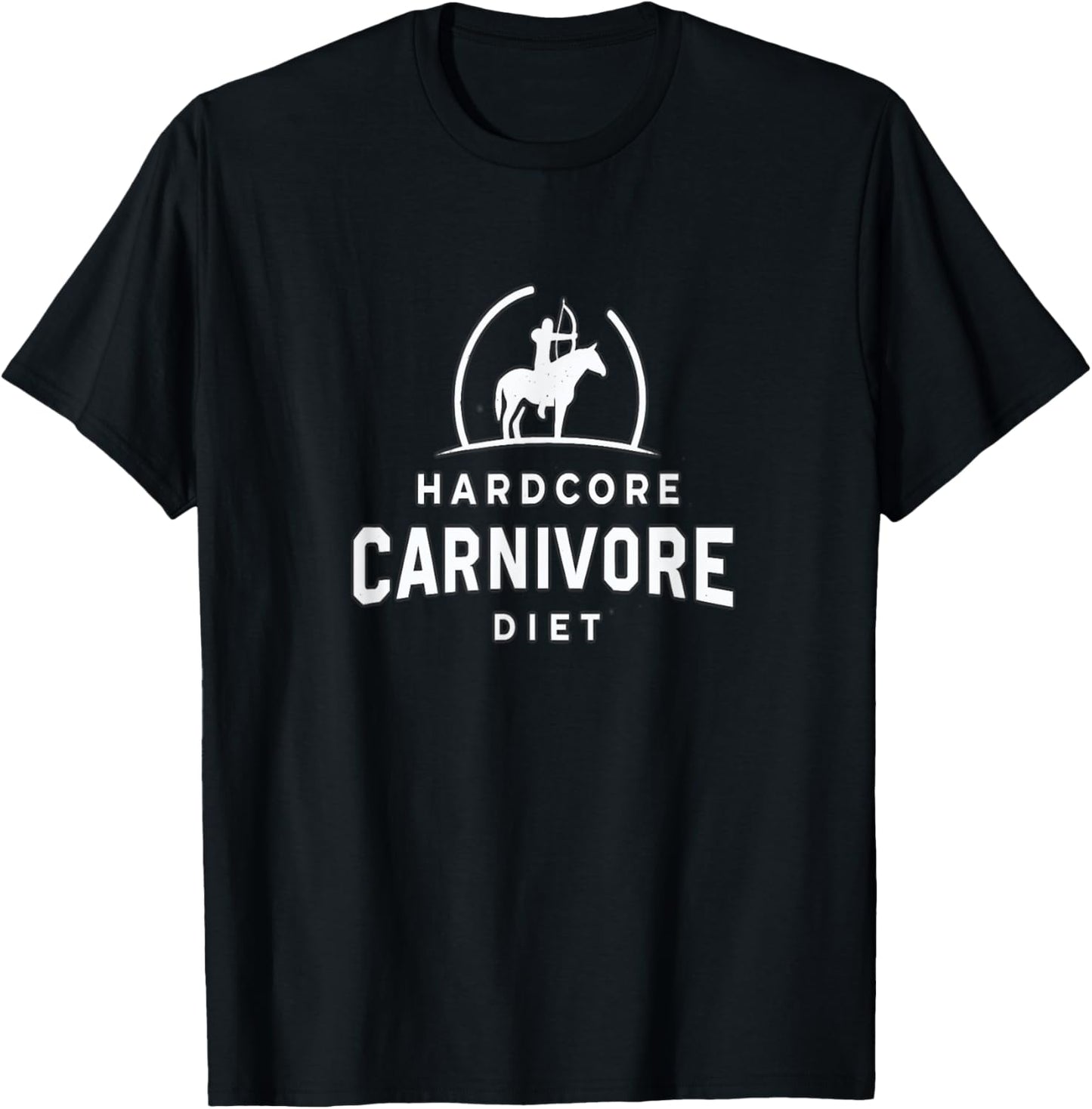 Hardcore Carnivore Diet, Meat lover, Carnivore food pyramid T-Shirt - T-Shirt | Black