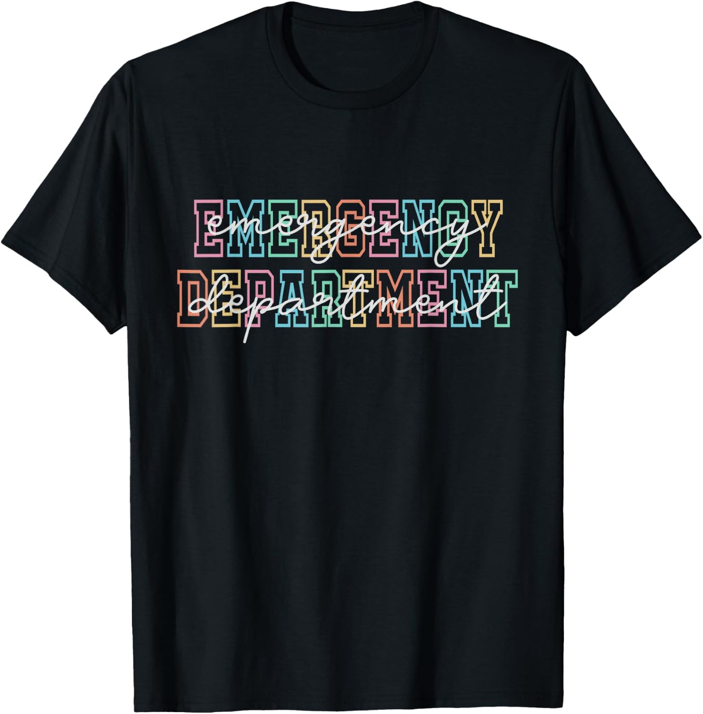 Emergency Room ER RN Nurse Department Shirt Nursing T-Shirt - T-Shirt | Black