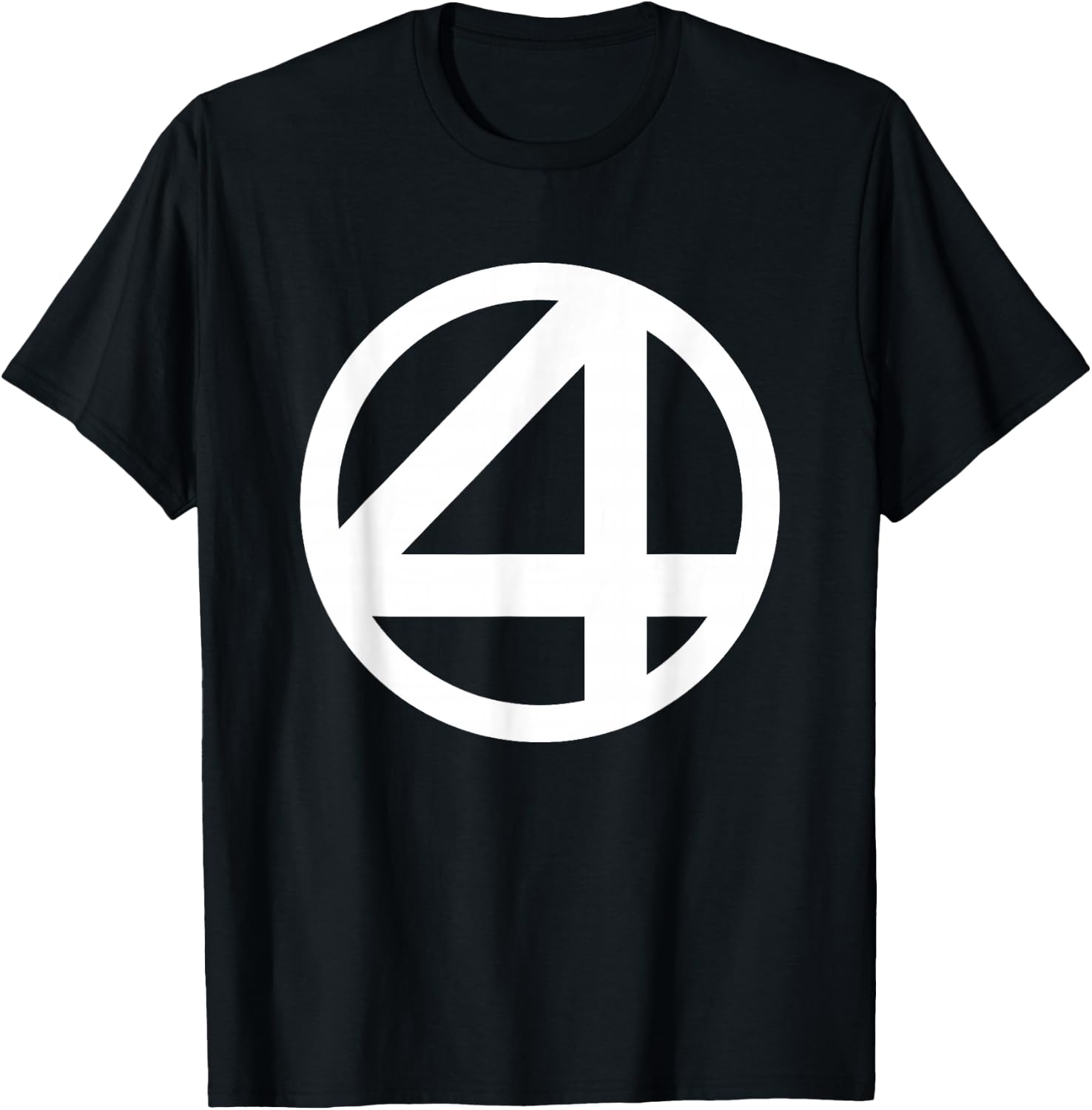 Marvel Fantastic Four Vintage Super Hero Center Badge T-Shirt - T-Shirt | Black