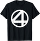 Marvel Fantastic Four Vintage Super Hero Center Badge T-Shirt - T-Shirt | Black