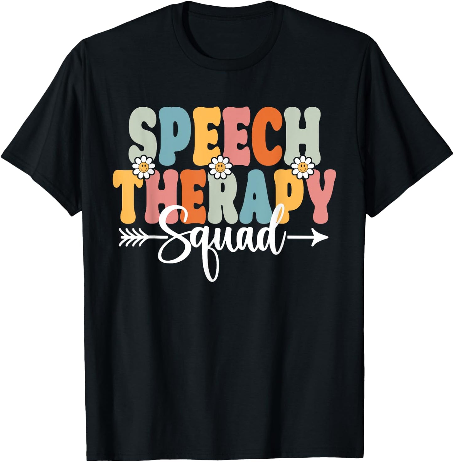 Speech Therapy Squad Back To School Speech Therapist T-Shirt - T-Shirt | Black